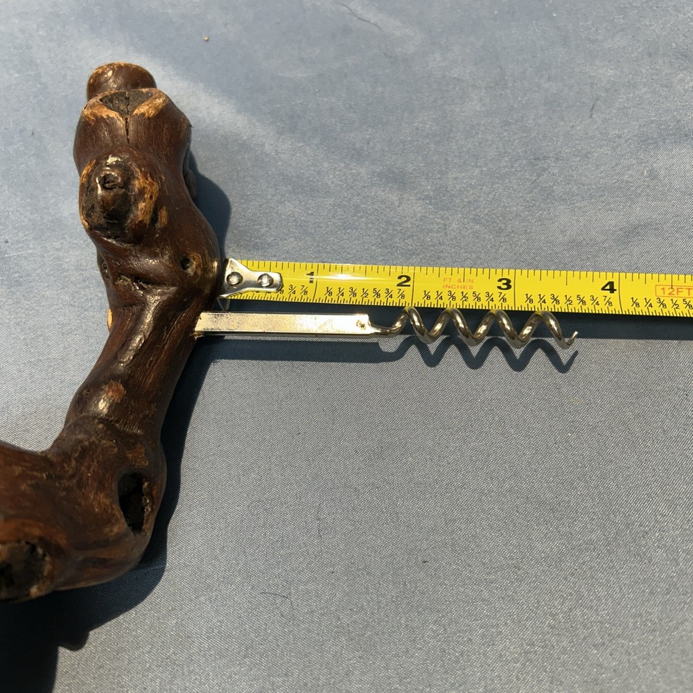 Custom Burl Wood Handle Corkscrew Bottle Opener