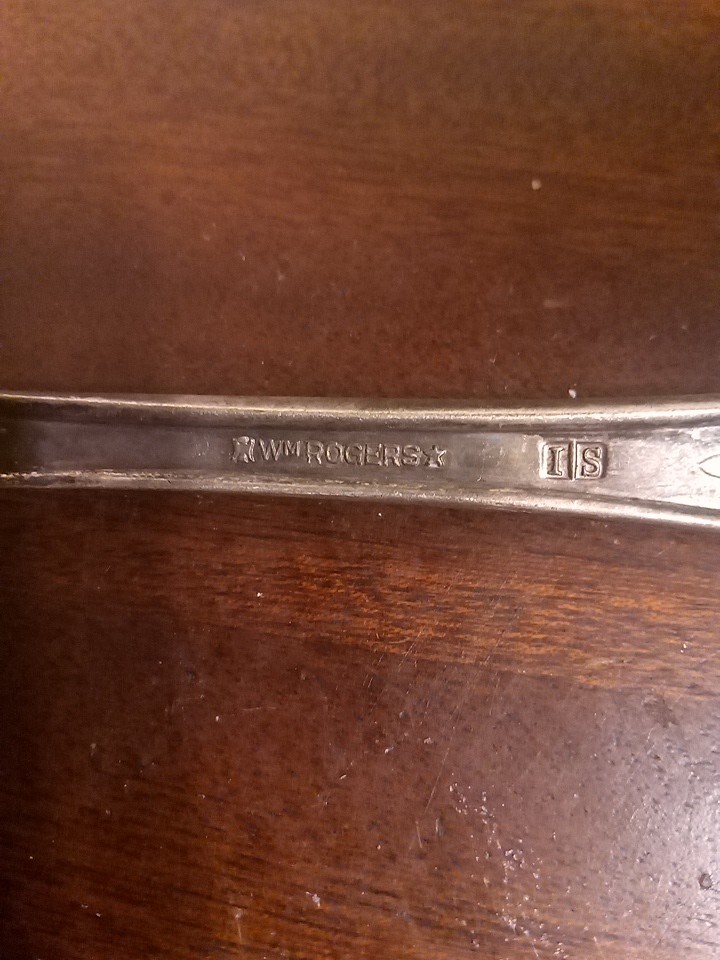 wm rogers silverplate Pie Server And Fork