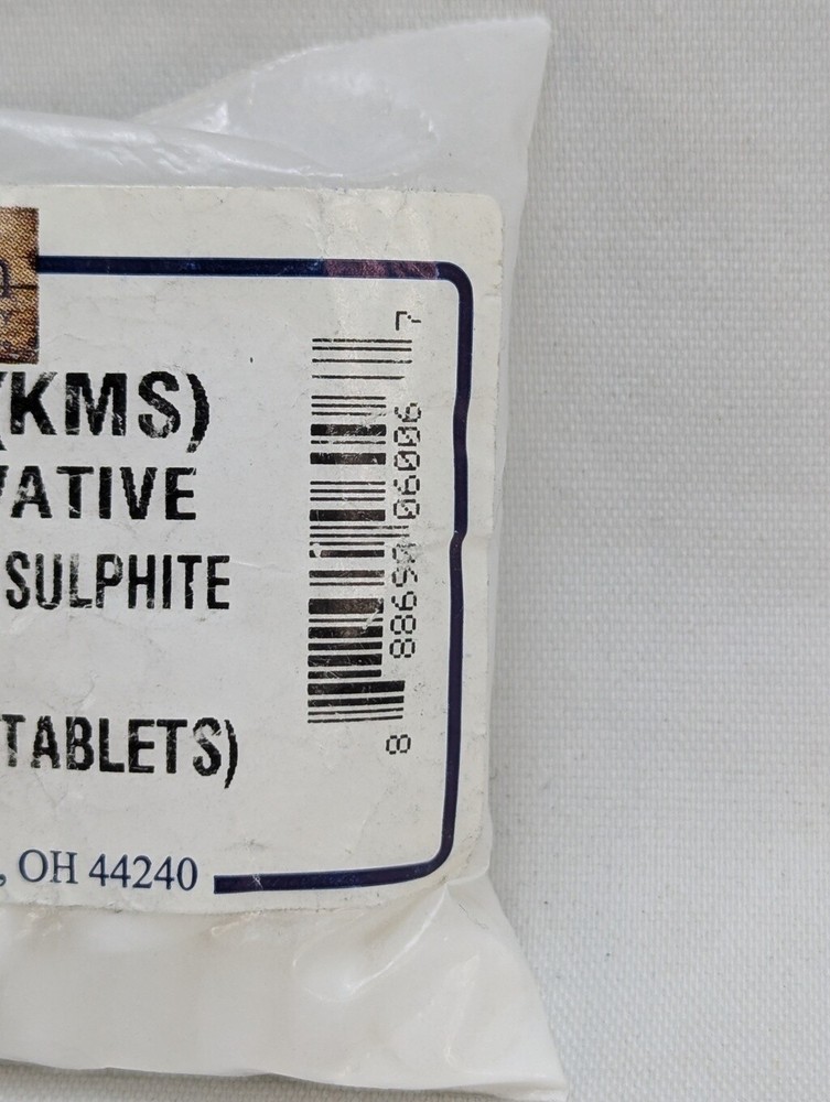 LD Carlson 6006 potassium Metabisulphite Campden 100 Tablets - 3 Pack