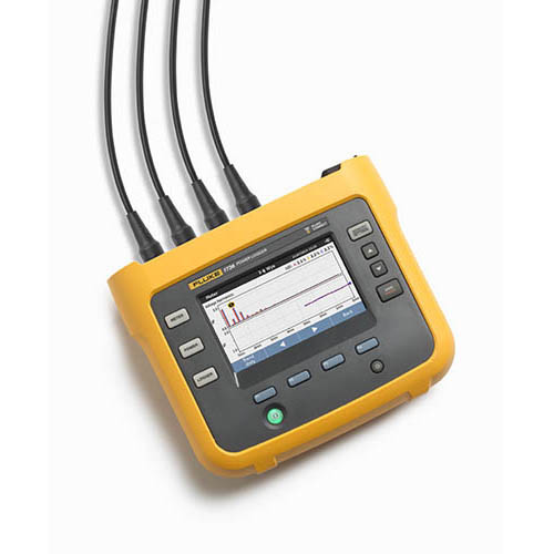 Fluke 1736/EUS Three-Phase Basic Power Logger, Fluke Connect, Probes
