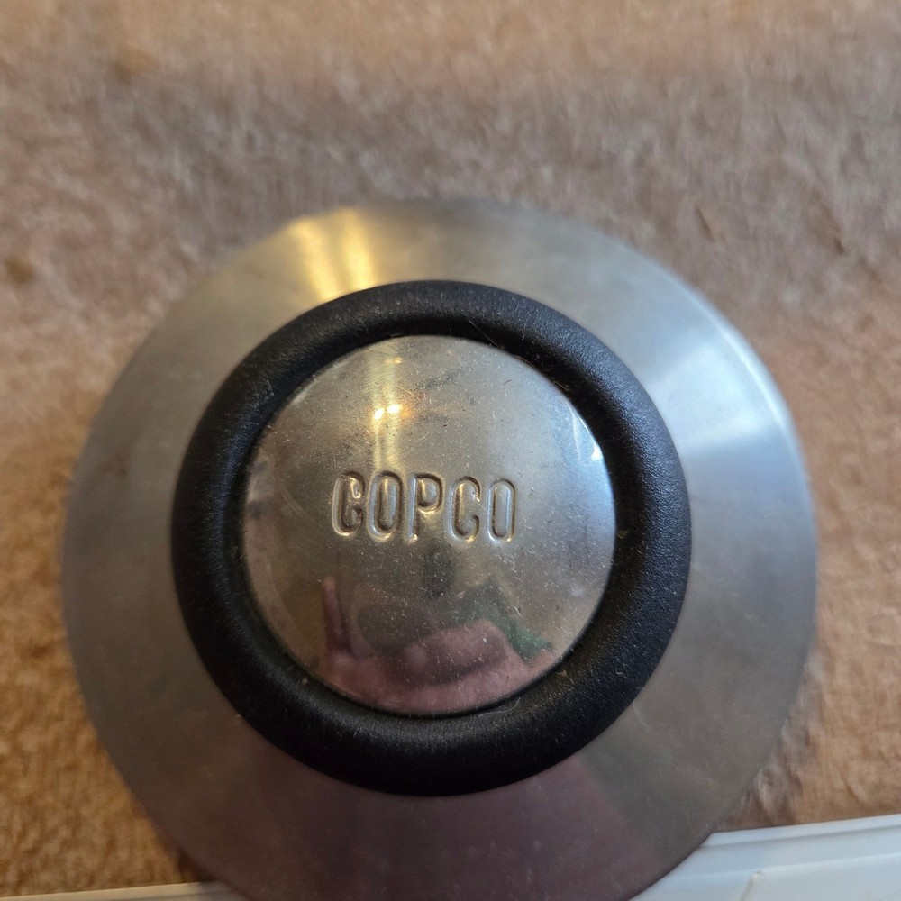 Copco Tea Kettle Stovetop Red Enamel Stainless Steel Round Silver Good Condition