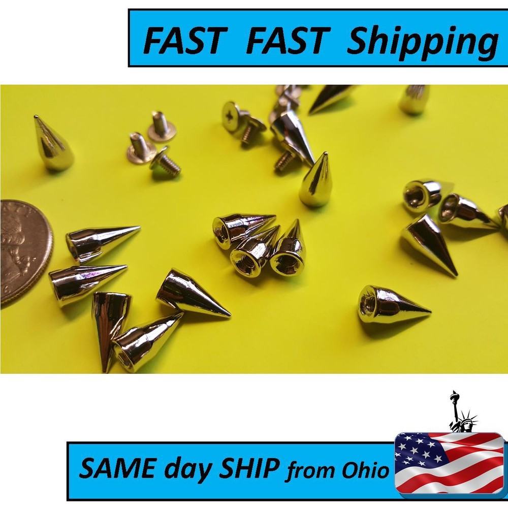 20 PACK ---- Metal Bullet Biker Spikes