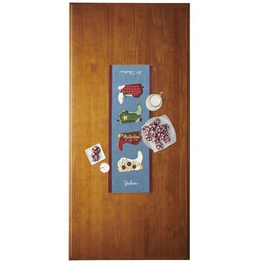 St. Nicholas Square Yeehaw Christmas Table Runner - 36" ~ NWT ~ cowboy boots