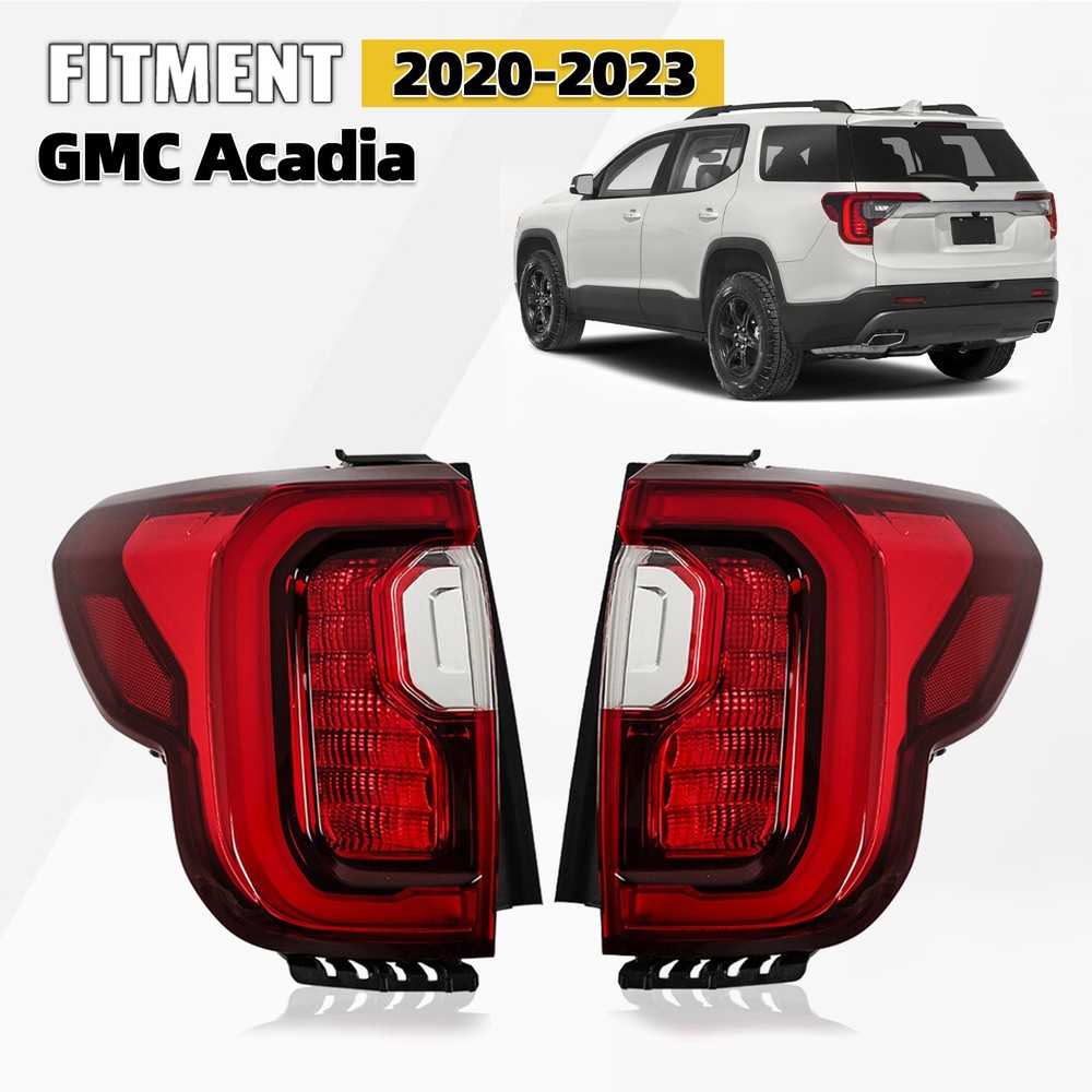 For 2020-2023 GMC Acadia Denali SL SLE SLT LED Tail Light Outer Pair Left+Right