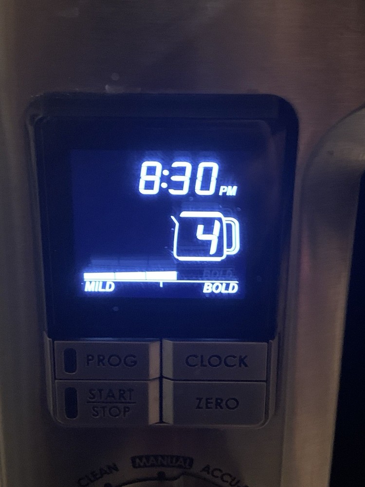 Wolf Gourmet Programable Coffee Maker WGCM100S Auto Drip System Red Knobs