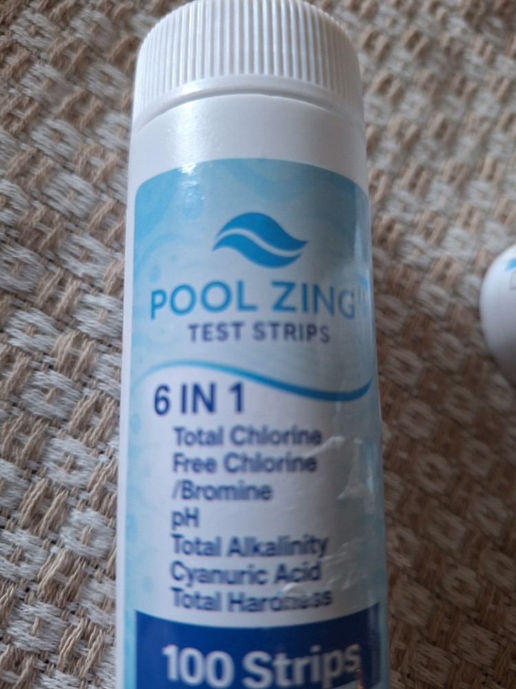 Pool Zing 6 In 1 Test Strips. 100 Strips Pack Of 4
