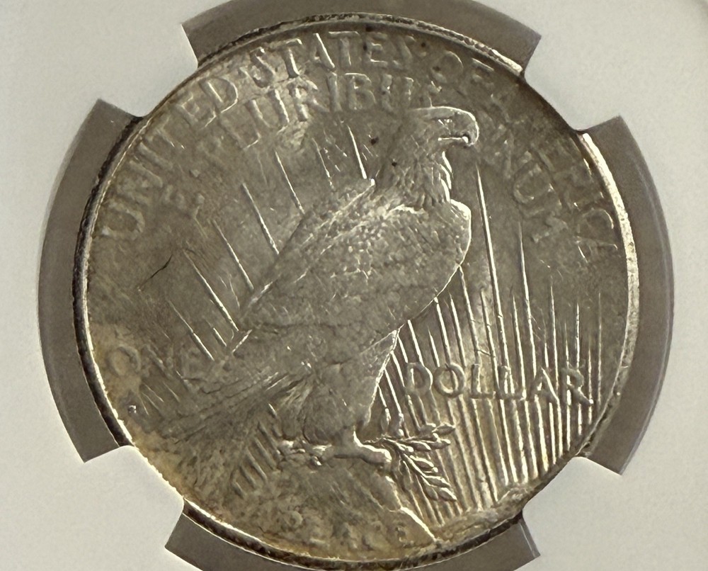1924 S PEACE DOLLAR NGC AU 58