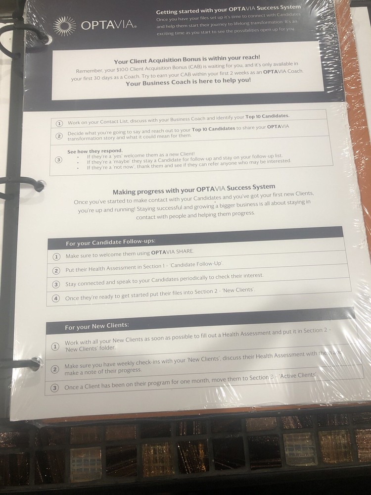 Optavia Getting Started With Your Optavia Success System