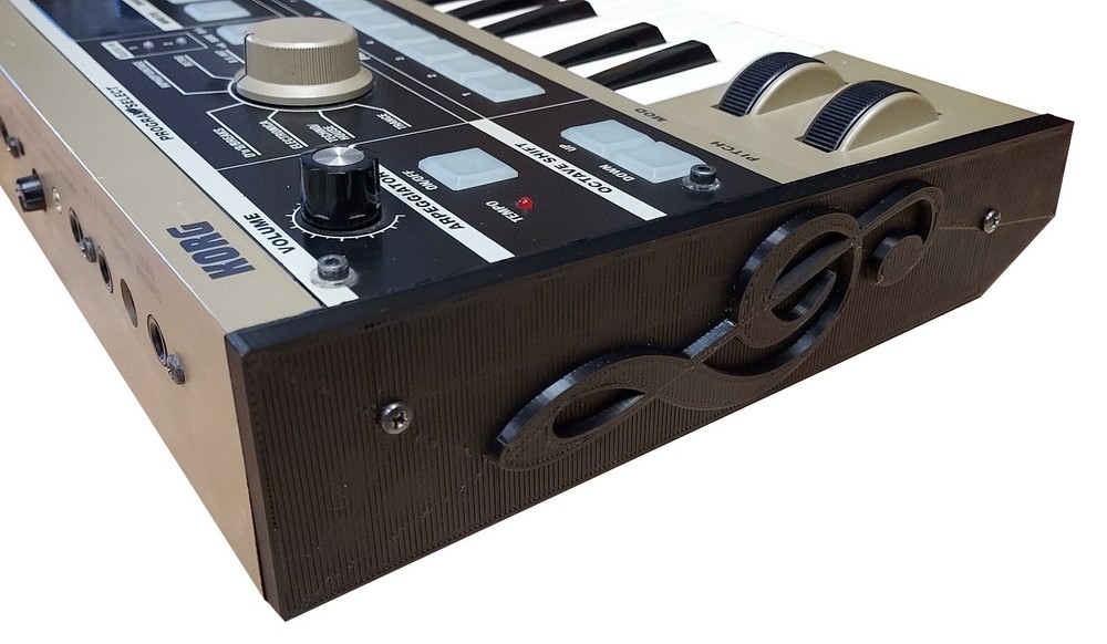 New Black Color Replacement Side Cheeks Panel Set For Korg MicroKorg Synthesizer