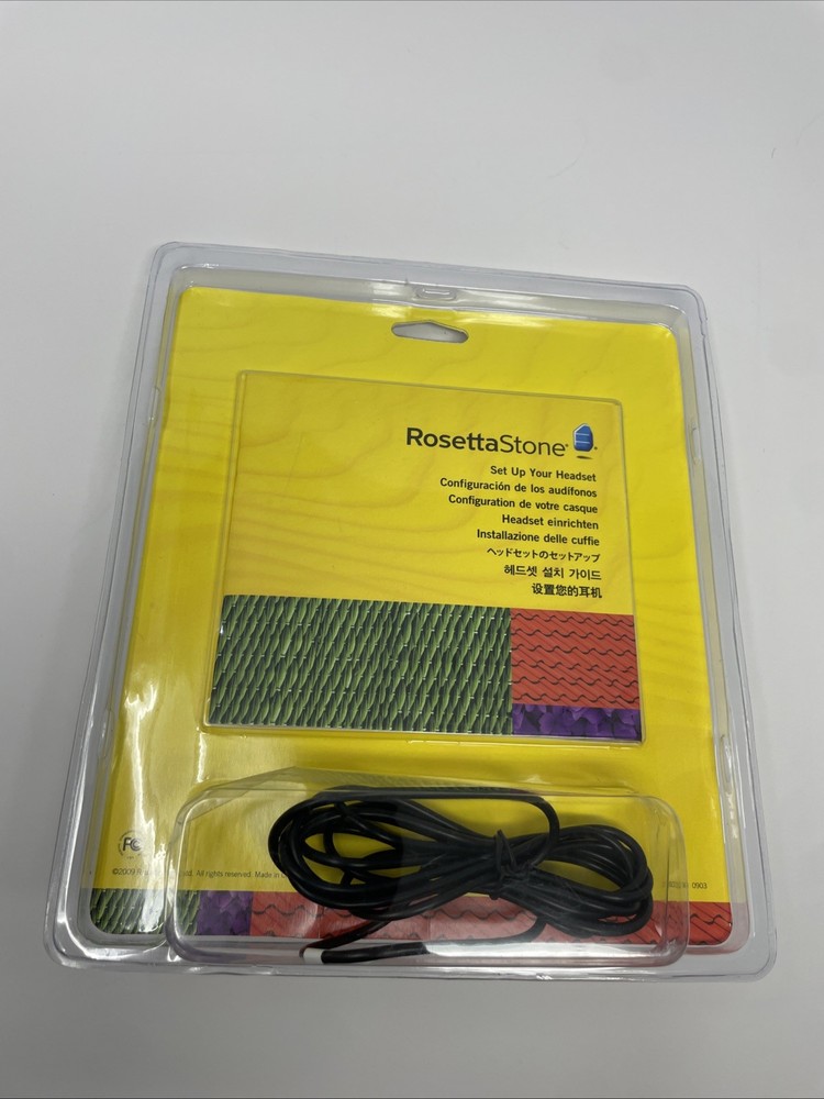 Rosetta Stone Headset Microphone USB For Language Learning Software New Sealed