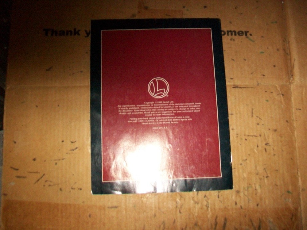 Vintage 1996 Lionel Model Trains Catalog