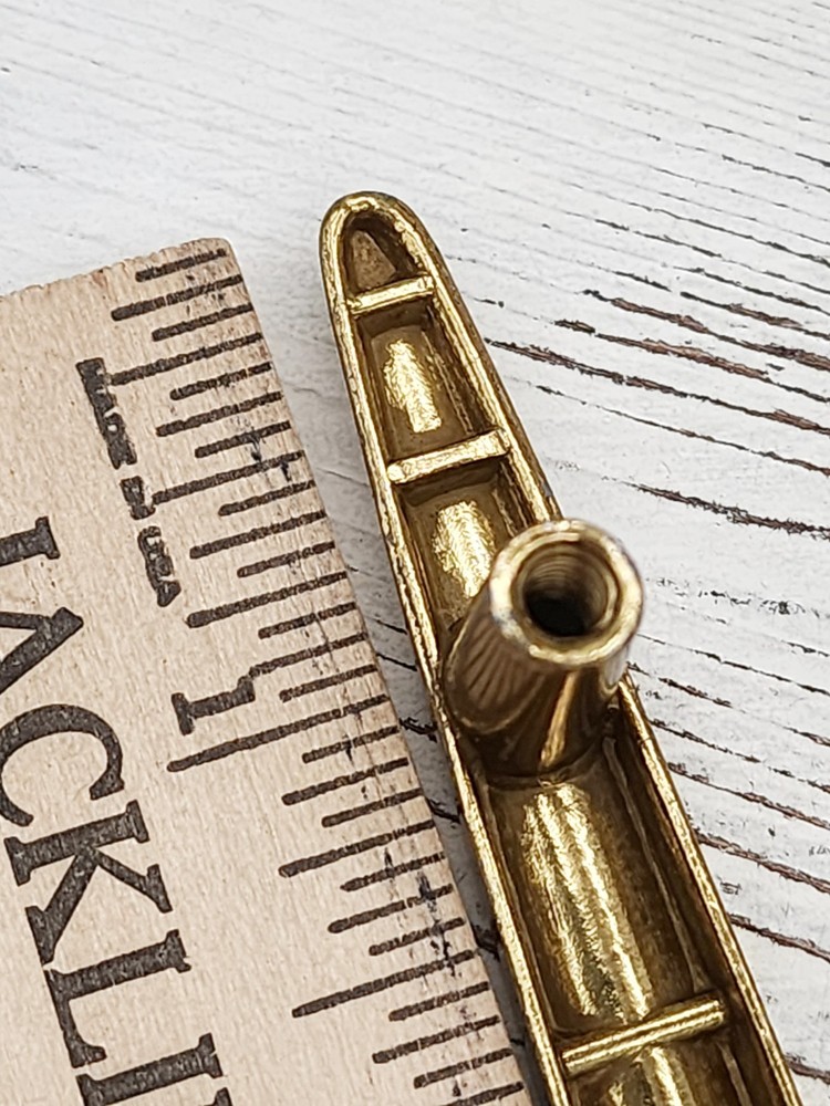 1 - MCM 6" Brass Cabinet Cupboard Drawer Pull Handle NOS Winter Products Kitchen
