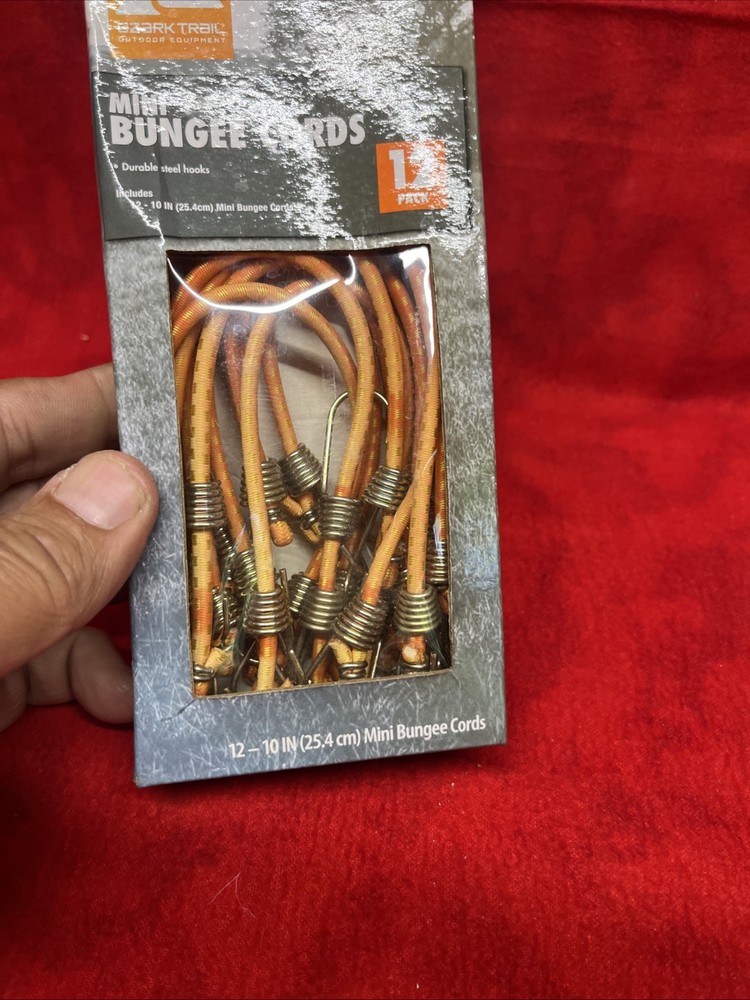 OZARK TRAIL MINI BUNGEE CORDS PACK 12 PCS - NEW (k22)
