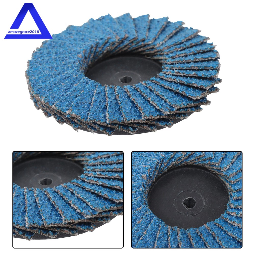 30Pack Mixed Curved Flap Disc 2" Quick Change Sanding Discs for Die Grinder