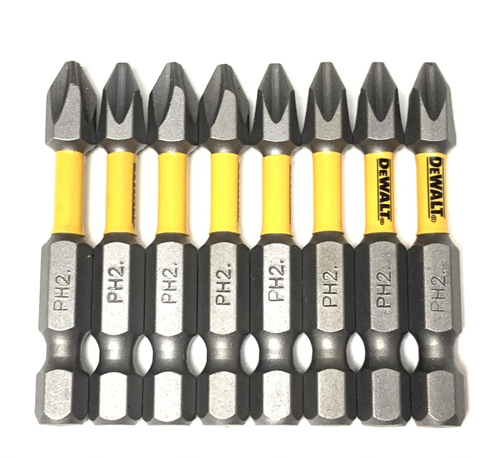 DEWALT MAXFIT 8 Pc Bit Set Phillips PH2 2in. IMPACT READY NEW