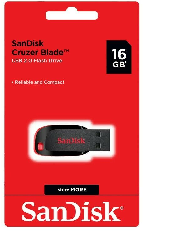 Sandisk Cruzer Blade USB Flash Drive Memory Stick for Laptops & Computers Lot