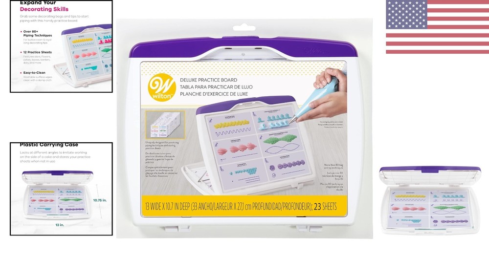 Durable Practice Board - Essential Tip Companion - Cake Decorating Guide