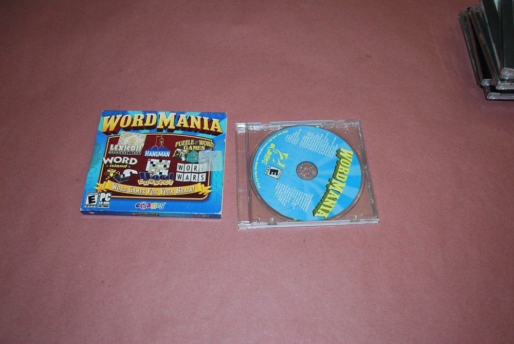 WORDMANIA problem-solving CD-Rom literacy 2006 brain-teasers 34 games