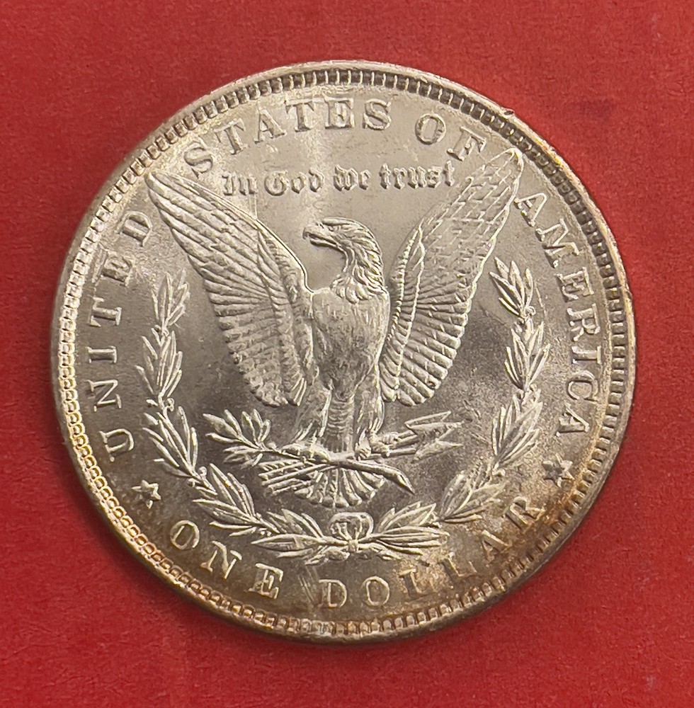1886 P Morgan Silver Dollar, Gem Uncirculated.