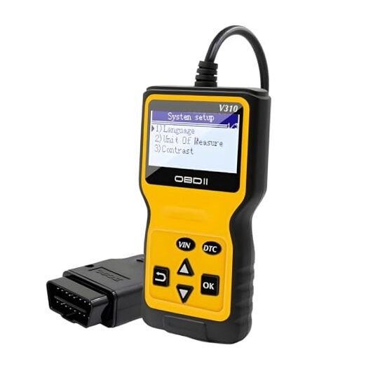 Car OBD2 Scanner Code Reader, Vehicle Engine Fault Scanner for Check Yellow