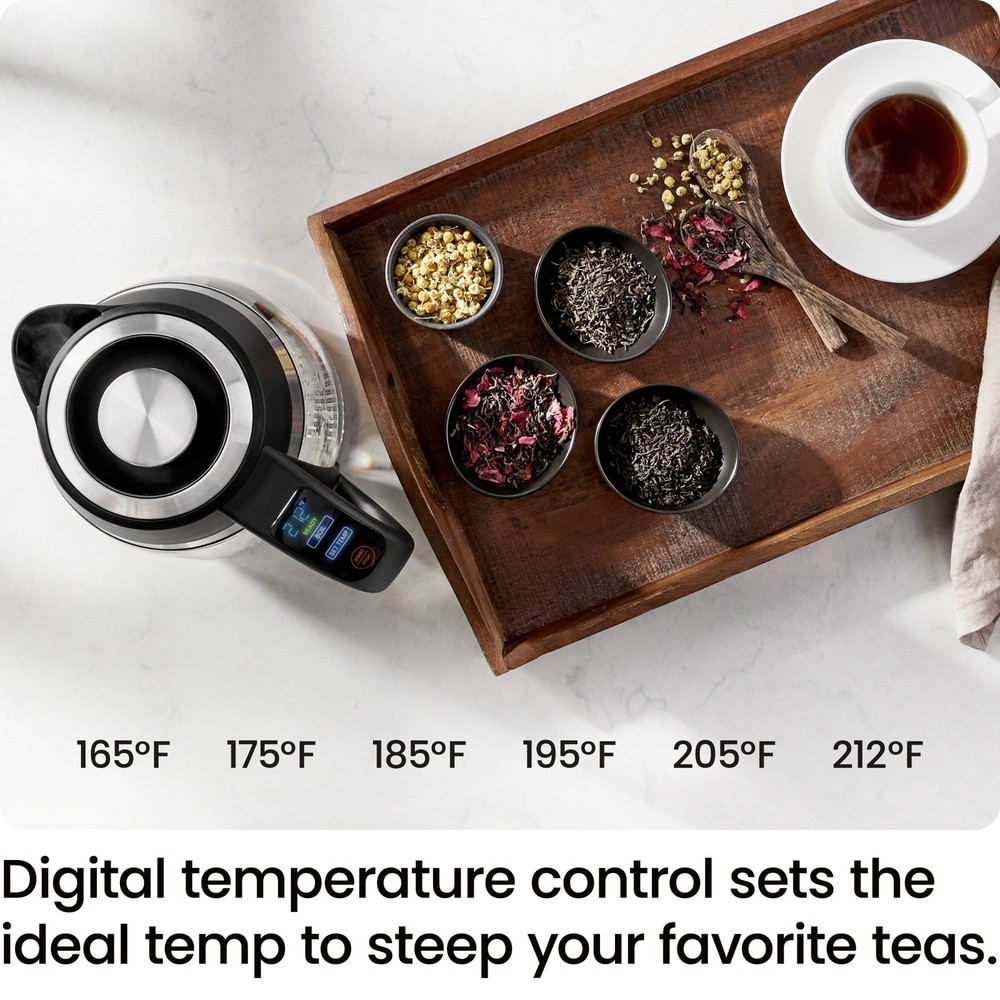 Lightning 1.8L Custom-Temp Electric Kettle, 1750W with Tea Infuser