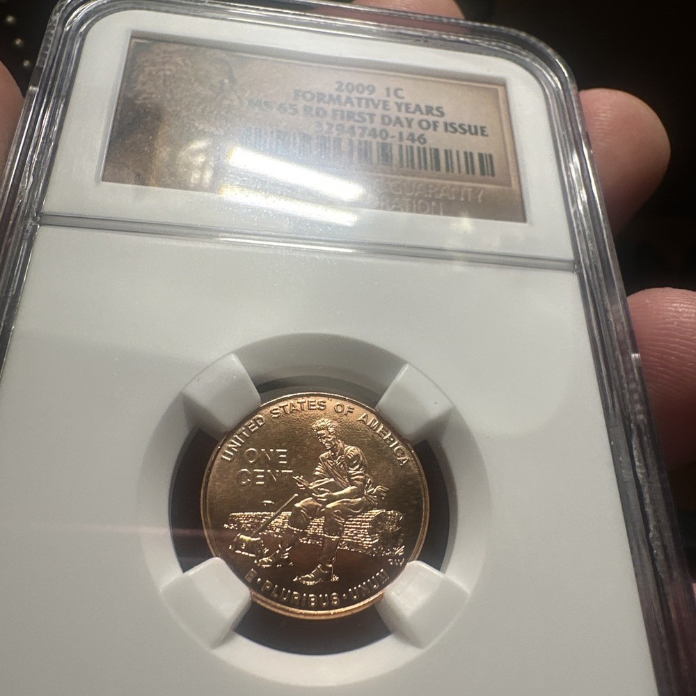 2009 US MINT CENT FORMATIVE YEARS PENNY NGC MS65RD LINCOLN FIRST DAY