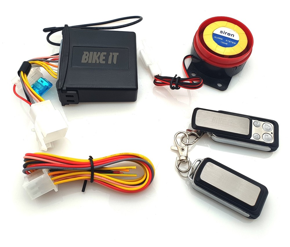 12V 125dB Remote Motorcycle Alarm Waterproof Sensor Vehicle Finder Function