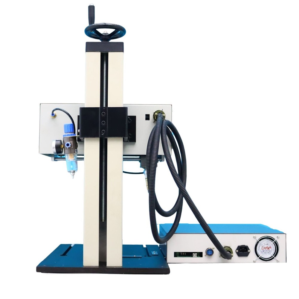 110V Pneumatic Marking Machine Dot Peen for Surface Marking+Extra Rotation Axis