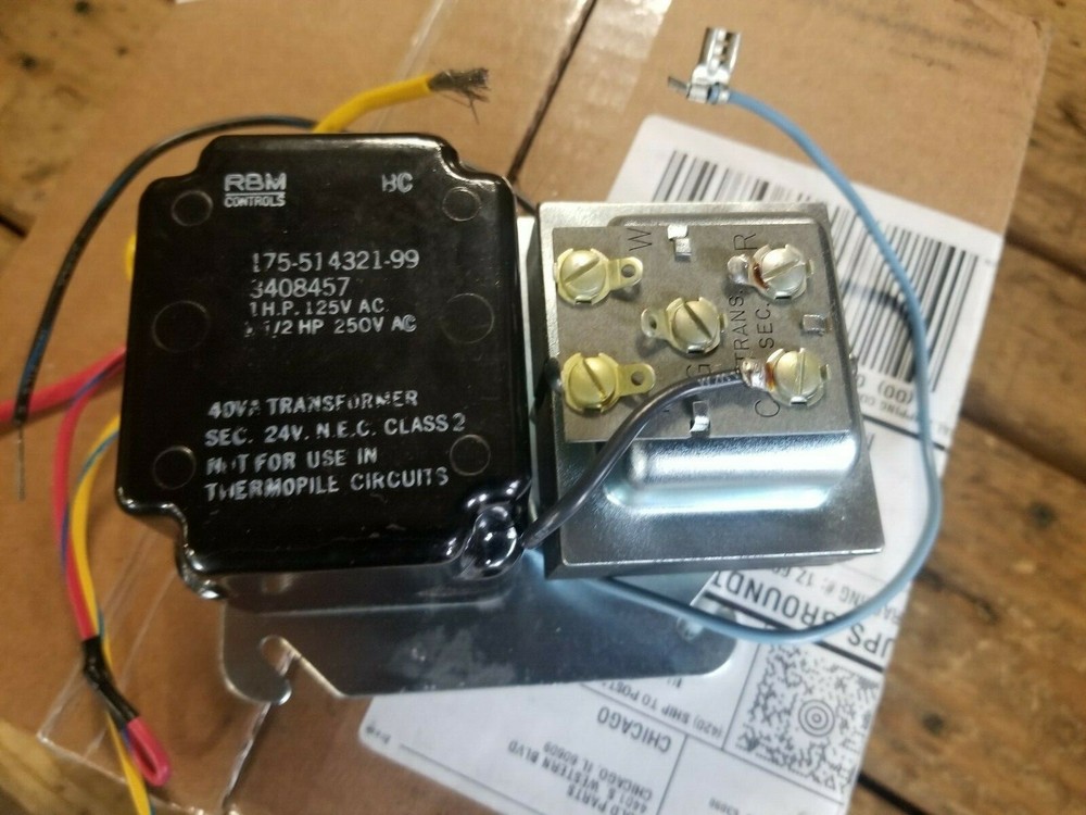 RBM 40VA PRI:208-230V SEC:24V TRANSFORMER WITH RELAY