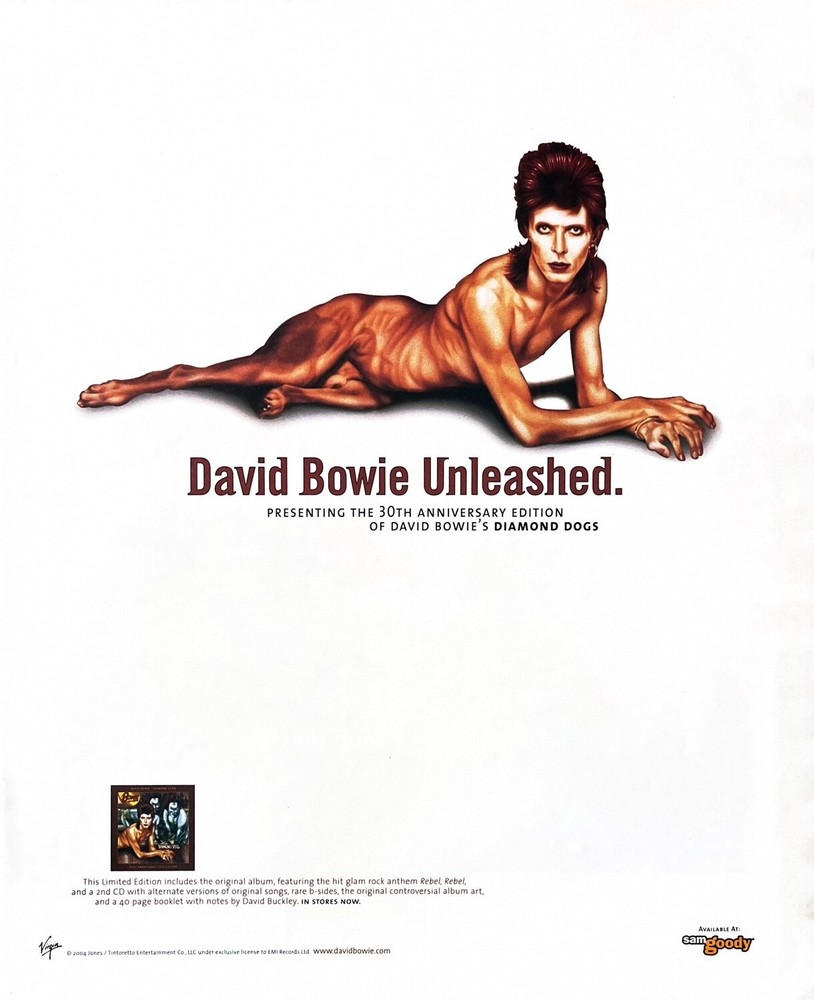 DAVID BOWIE Vintage Magazine Print Advertisement CD Release Promo UNLEASHED