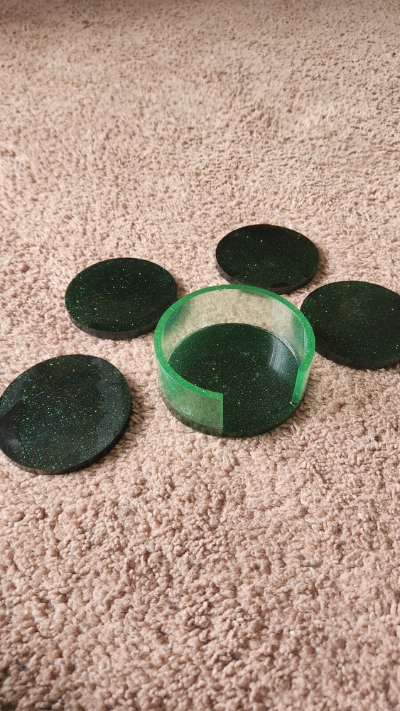 epoxy resin coaster set