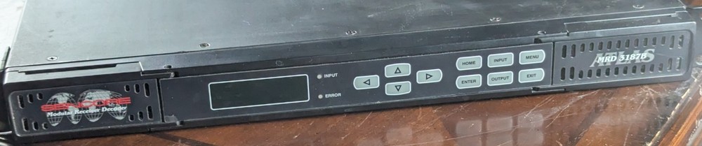 Sencore MRD 3187B Modular Receiver Decoder IRD – Broadcast – Powers On / Error L