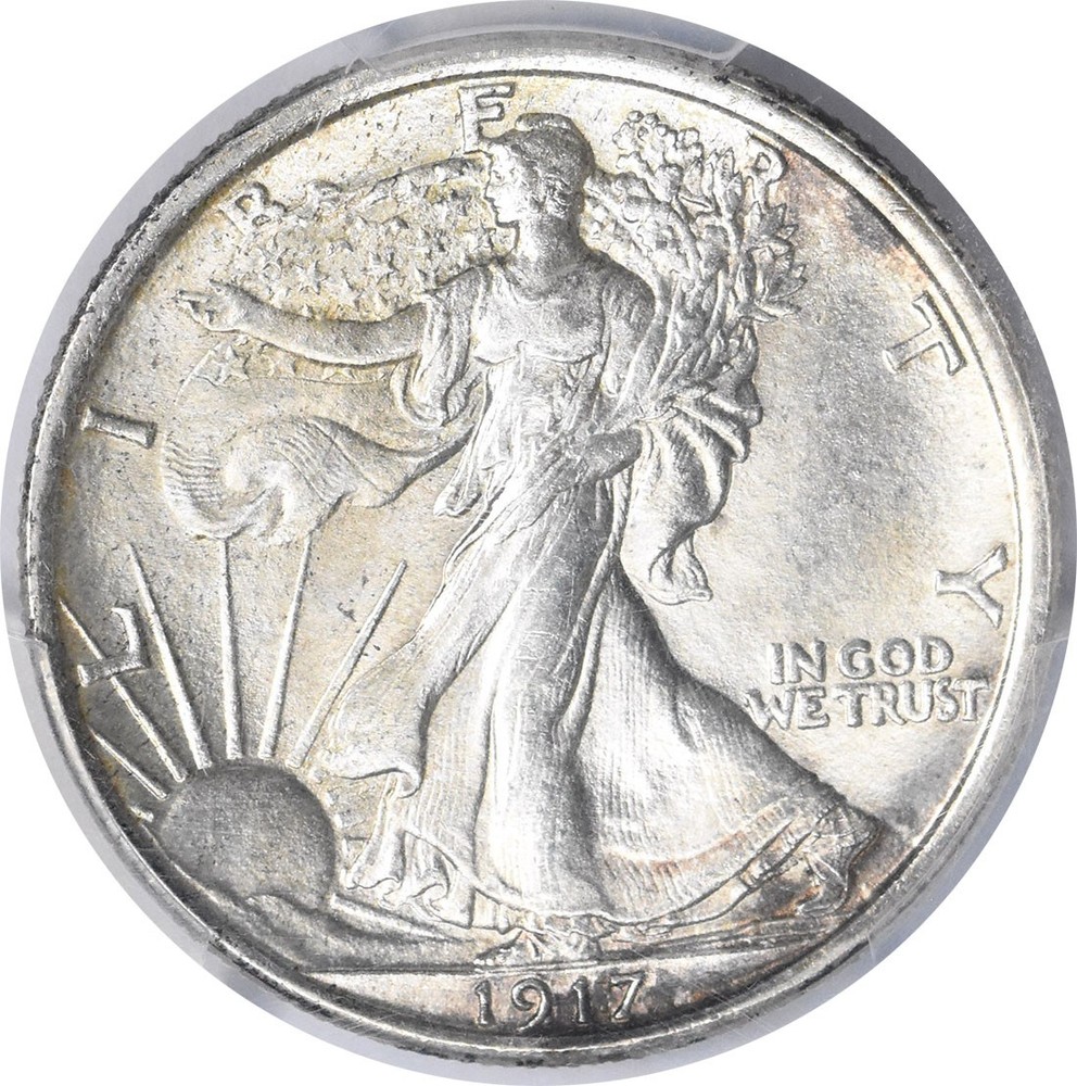 1917 Walking Liberty Half Dollar MS65 PCGS