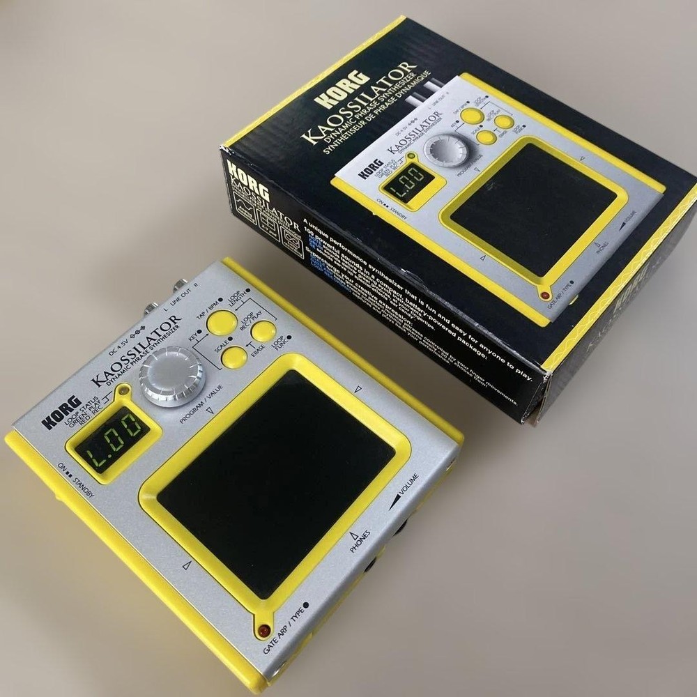 Korg KO-1 Kaossilator Dynamic Phrase Synthesizer Yellow Used
