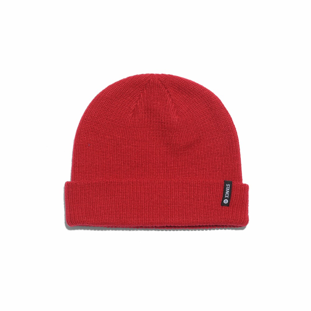 Stance Icon 2 Beanie Knit Hat - One Size - Red