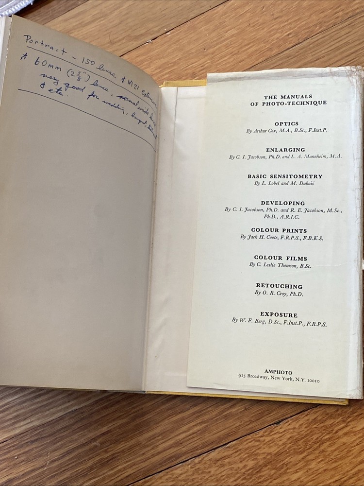 1970 3rd Edition The Hasselblad Way Freytag Camera Book