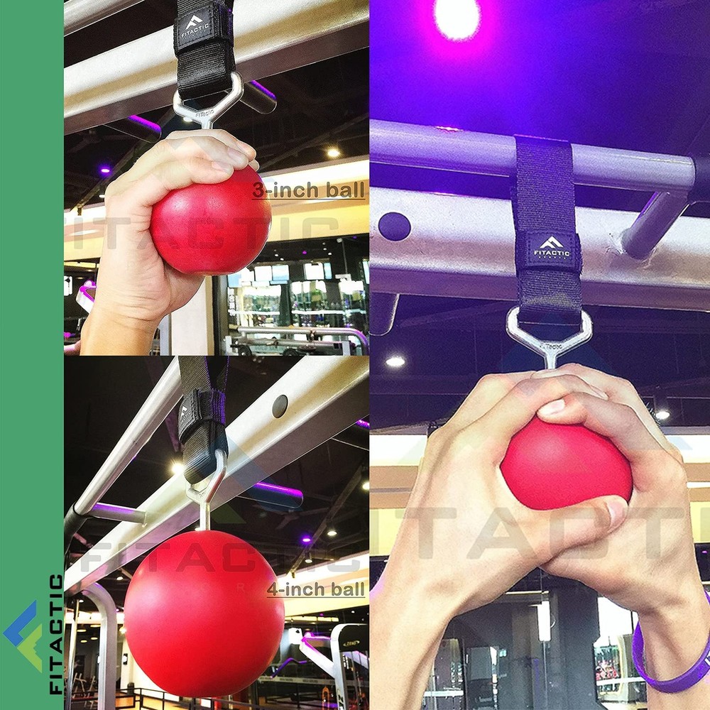 4 Inches Rock Climbing Solid Training Cannonball Bomb Power Pull Up Ball Hold...