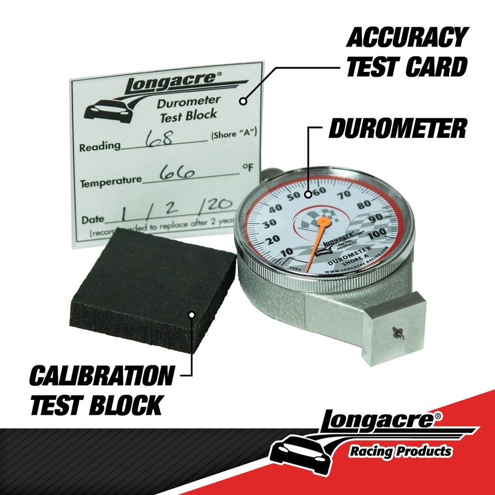 Longacre® 52-50546 Deluxe Tire Durometer with Storage Case