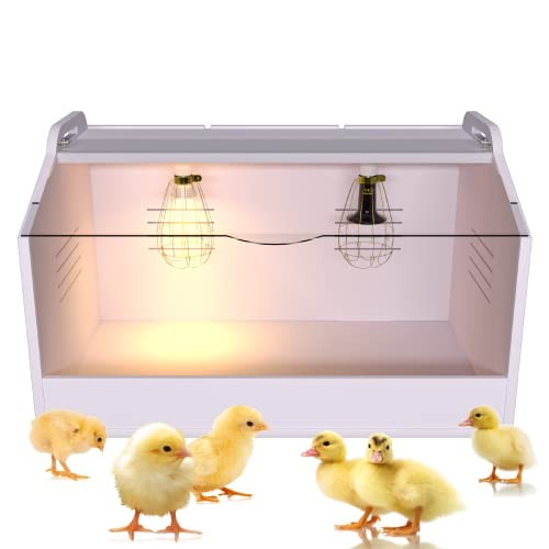 Brooder Box for Chicks ，Chick Brooder Heat up to 25 Chicks with 23" X 16" X 16"