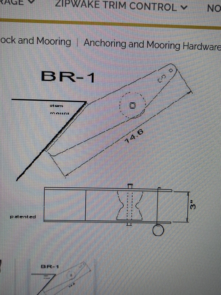 Imtra Stern Mounted General Purpose Roller IABR-1 Anchor roller