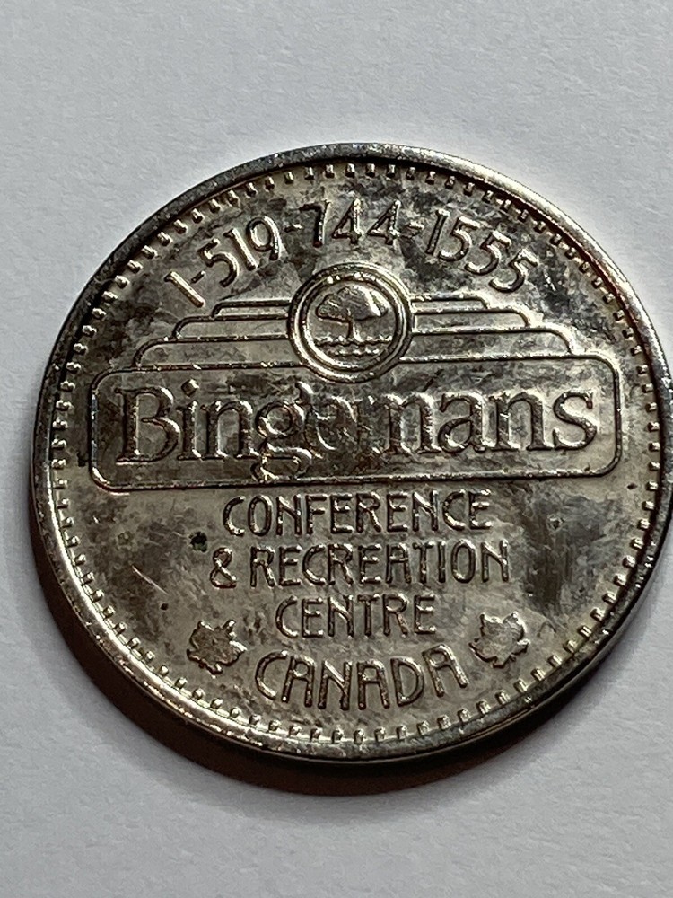 BINGEMAN'S CONFERENCE & RECREATION CENTER ARCADE TOKEN #rd1