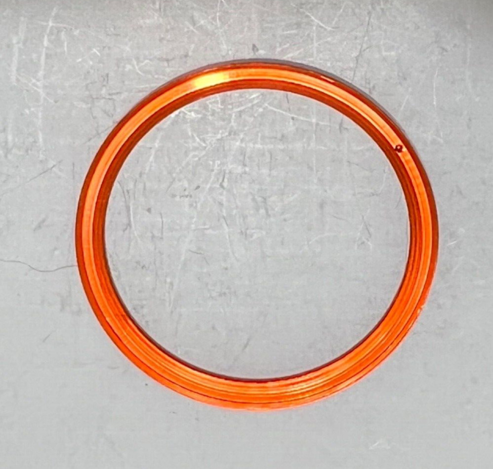 New KOBOLD Orange Soarway Diver Watch Ring / Bezel Insert Dial NOS