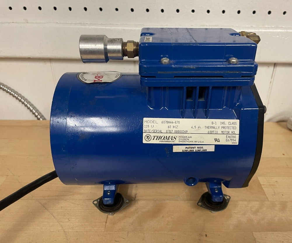 Thomas Industries 607BA44-870 piston compressor works *