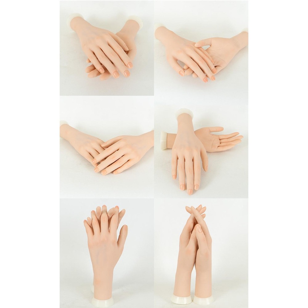 Practice Mannequin Hand Bendable for Acrylic Nails Pratice