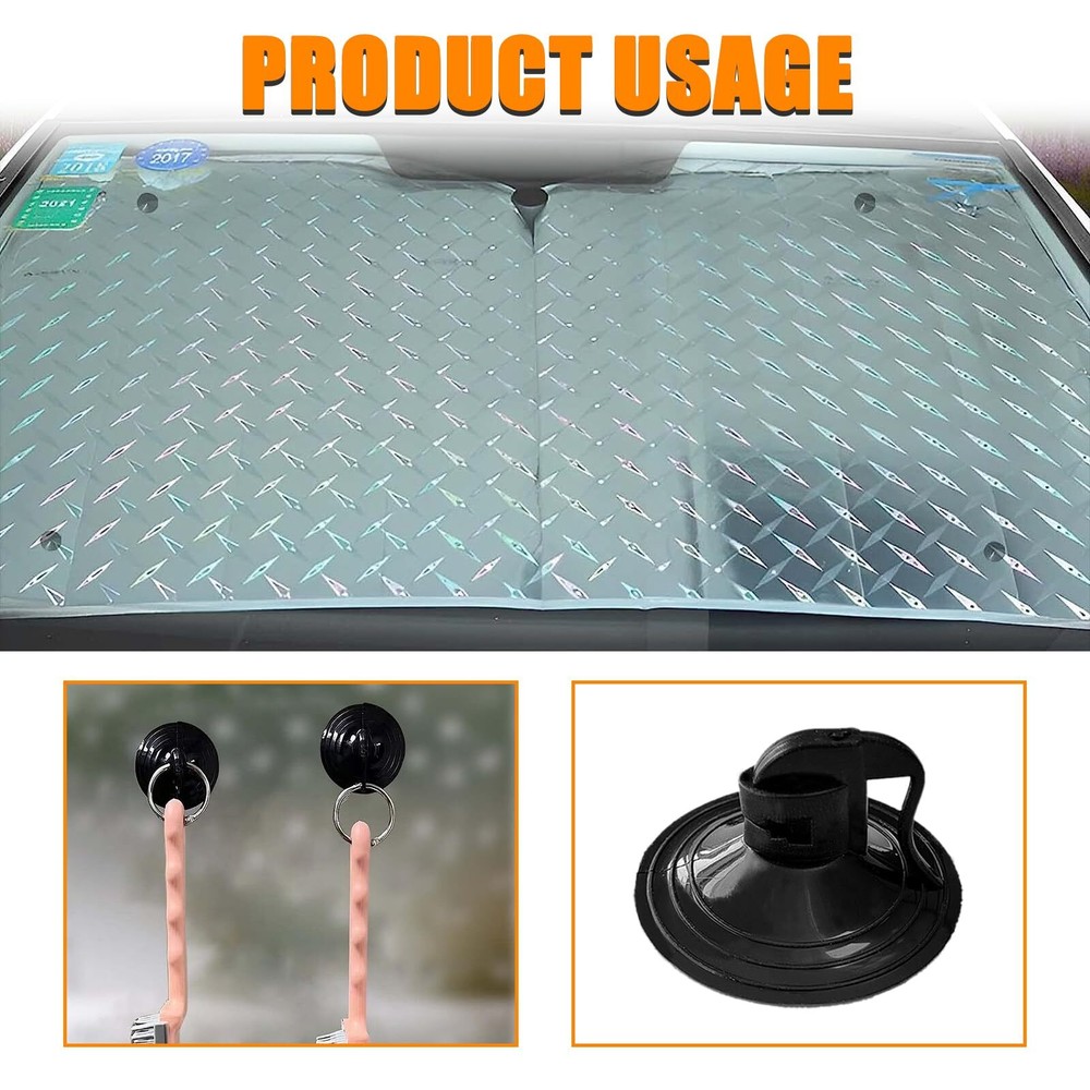 24 Pcs Car Glass Windshield Sunshade Suction Cups for Windows Visor Kitchen