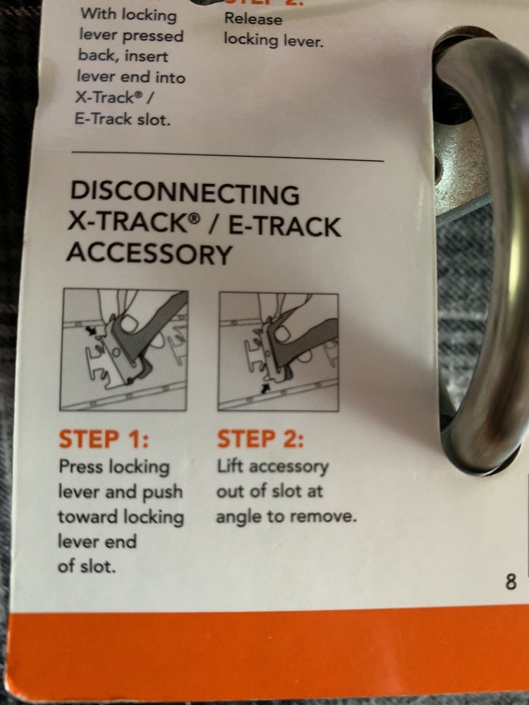 NEW! Cargo Smart Rope Ring Compatible with X-track & E track #6692