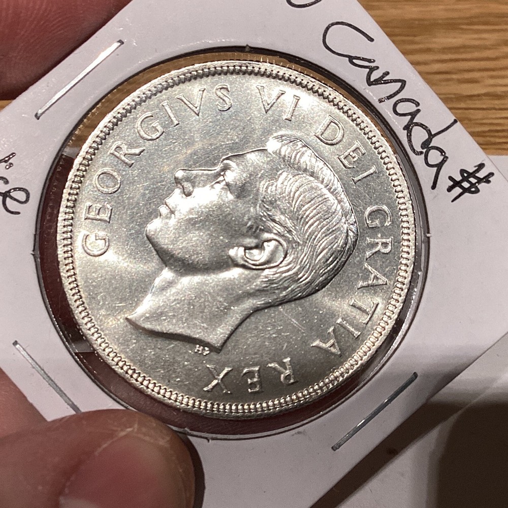 CANADA GEORGE VI SILVER DOLLAR 1950 SWL - UNC