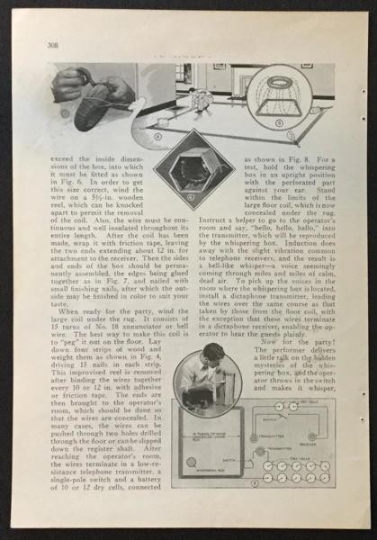 Whispering Box Magic Trick 1931 HowTo INFO Wireless Induction Tesla science
