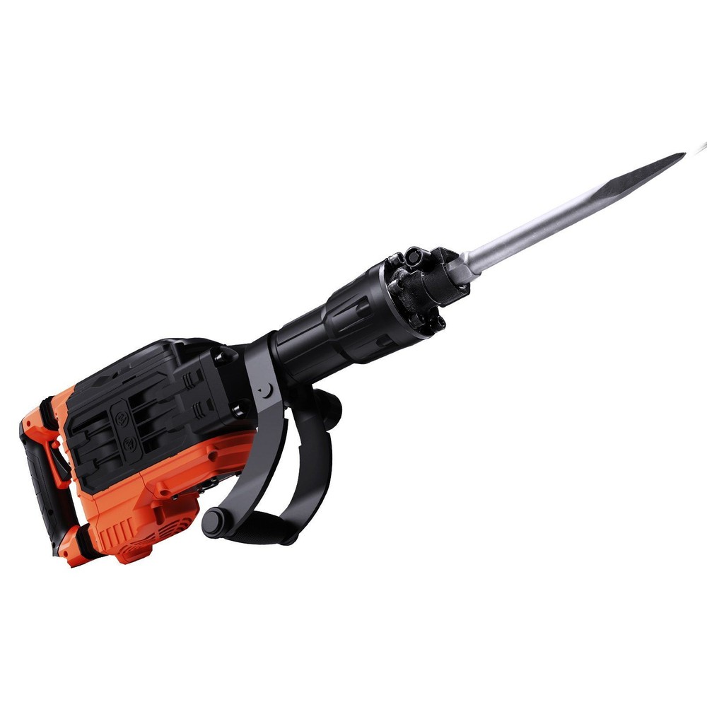 60J 3500W Demolition Hammer, 360° Rotating Handle, 2 Chisels, Solid Breaker