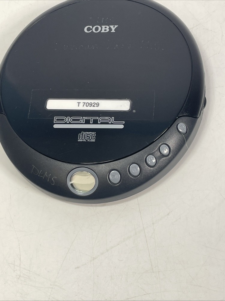 Coby Portable Compact CD-109 -BLK Player Tested Working